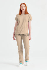 Beige - Women - Scrub Set Classic Flex