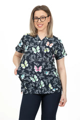 Big Butterfly - Women - Blouse Elastane with Print