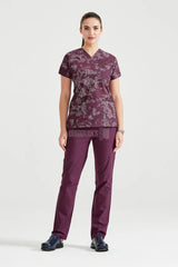 Camouflage Garnet - Women - Blouse Elastane with Print