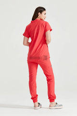 Coral Red - Unisex - Scrub Set Activity