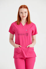 Fuchsia - Women - Scrub Set Classic Flex