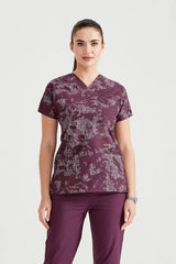 Camouflage Garnet - Women - Blouse Elastane with Print