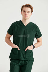 Khaki Green - Men - Scrub Set Classic Flex