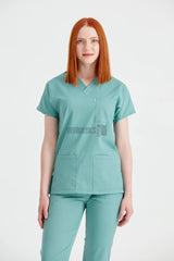 Military Green - Women - Scrub Set Classic Flex