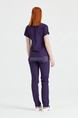 Purple - Women - Scrub Set Classic Flex
