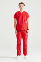 Red - Men - Scrub Set Classic