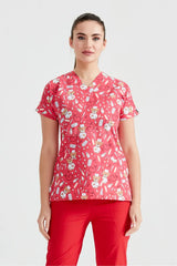 Red Teddy - Women - Blouse with Print