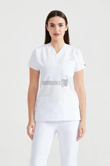 White - Women - Scrub Set Classic