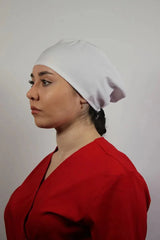 White Unisex Medical Cap – Surgical Hat Basic Color