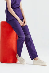 Purple - Women - Trousers Classic