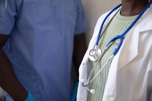 a person holding a stethoscope