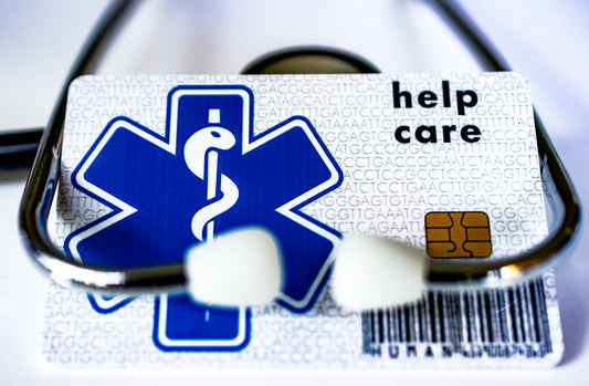 A card with a stethoscope attached to it