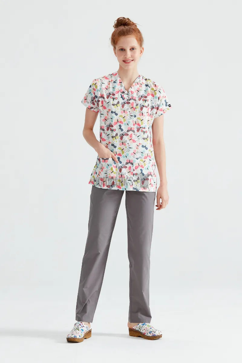 Colorful Butterfly - Women - Blouse Elastane  with Print