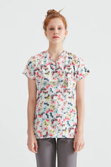Colorful Butterfly - Women - Blouse Elastane  with Print