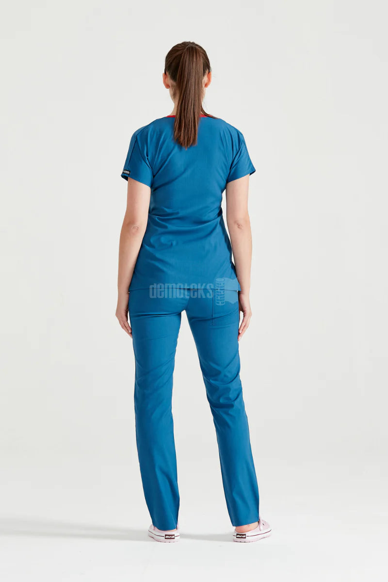 Petrol Blue - Women - Scrub Set Classic Flex