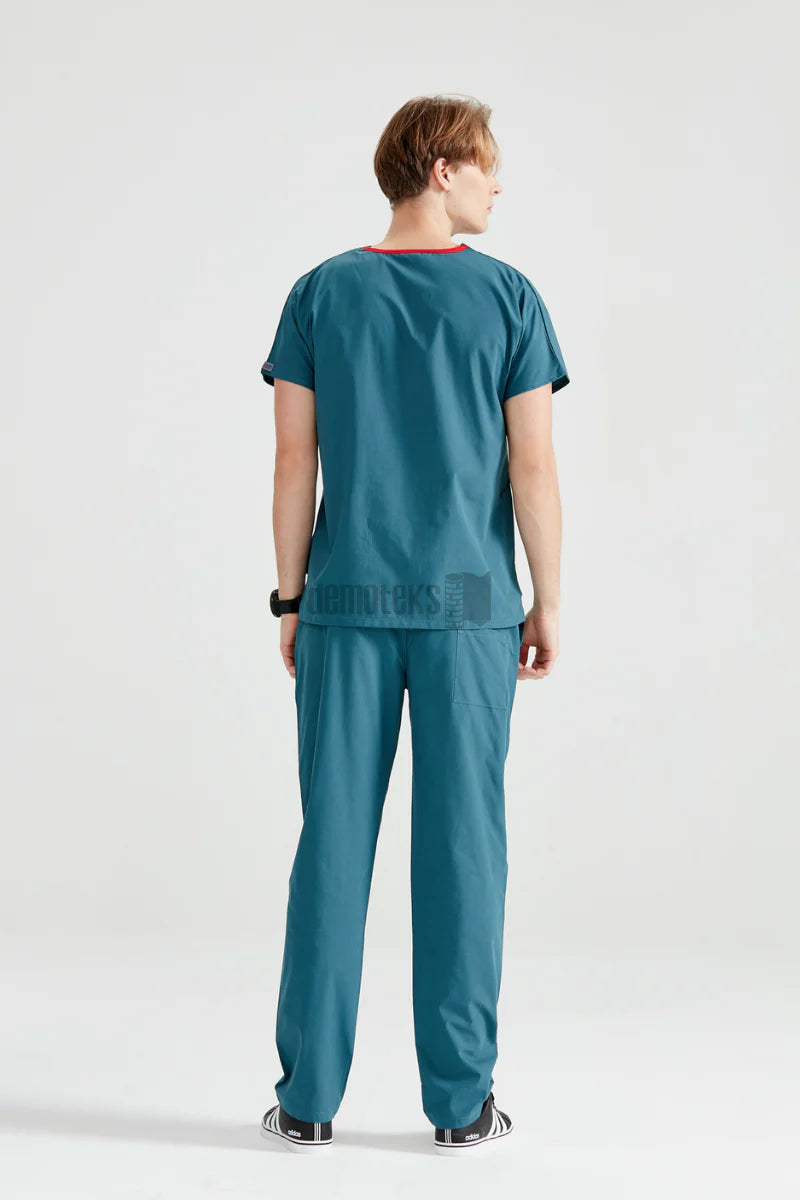 Petrol Green - Men - Scrub Set Classic Flex