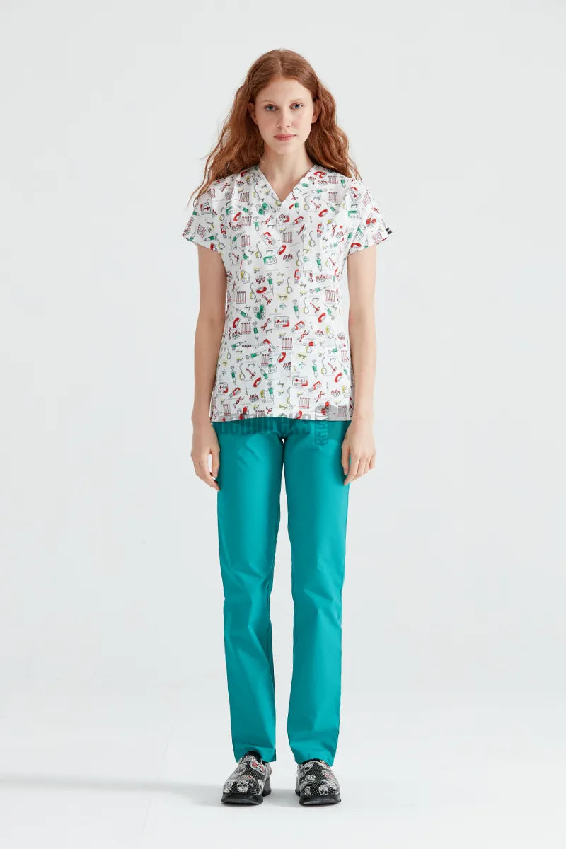 Syringe - Women - Blouse Elastane  with Print