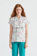 Syringe - Women - Blouse Elastane  with Print